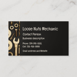 整備士、エンジニア、Fix-it Handyman Business Card 名刺