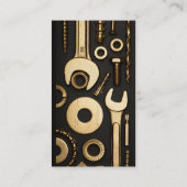 整備士、エンジニア、Fix-it Handyman Business Card 名刺 (裏面)