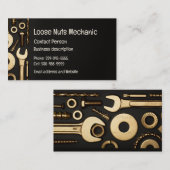 整備士、エンジニア、Fix-it Handyman Business Card 名刺 (正面/裏面)