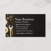 整備士、エンジニア、Fix-it Handyman Business Card 名刺 (正面)