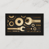 整備士、エンジニア、Fix-it Handyman Business Card 名刺 (裏面)