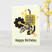 整備士 カード (黄色い花)