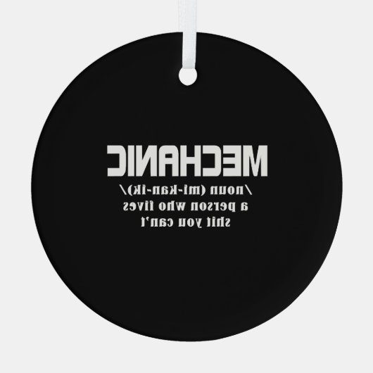 整備士 ガラスオーナメント (裏面)