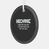 整備士 ガラスオーナメント (正面左)