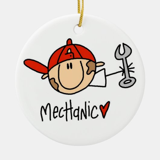 整備士 セラミックオーナメント (正面)