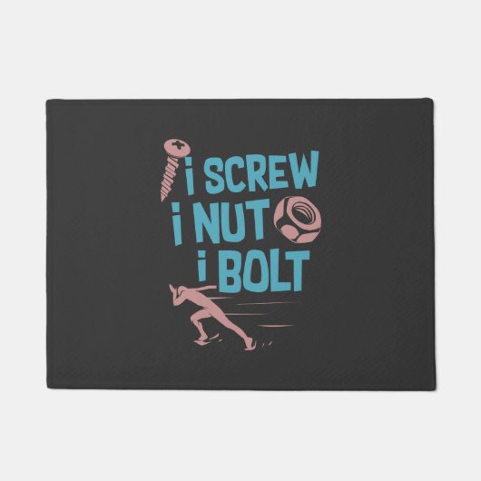 整備士 ドアマット (正面)