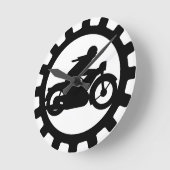 整備士 ラウンド壁時計 (傾斜)