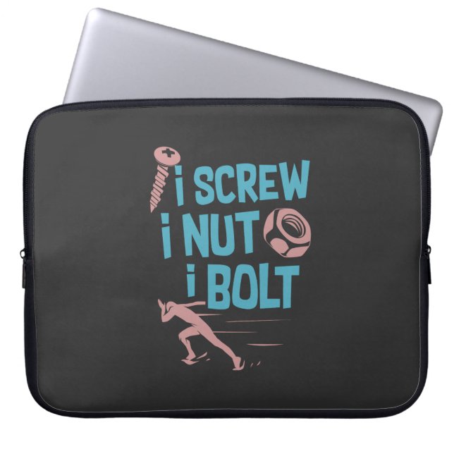 整備士 ラップトップスリーブ (正面)