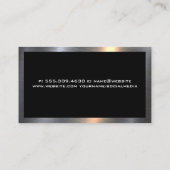 整備士（レンチ付） |メタル縁ど 名刺 (裏面)