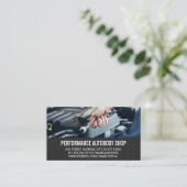 整備士(レンチ付) 名刺 (スタンド正面)