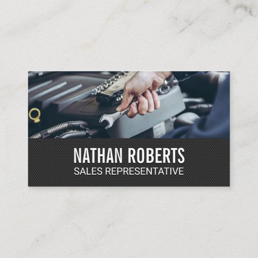 整備士（レンチ付） 名刺 (裏面)