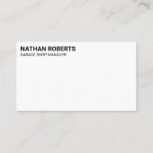 整備士(レンチ付) | 自動車修理工場 名刺 (裏面)