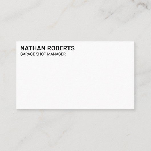 整備士（レンチ付） | 自動車修理工場 名刺 (裏面)