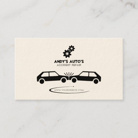 整備士/事故復旧名刺 名刺 (正面)