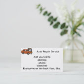 整備士 名刺 (スタンド正面)