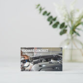 整備士 | 技術者 | エンジンの使用 名刺 (スタンド正面)