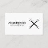 整備士 | 技術者 | ガレージショップ | レンチ 名刺 (正面)