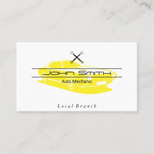 整備士 | 技術者 | レンチ 名刺 (正面)