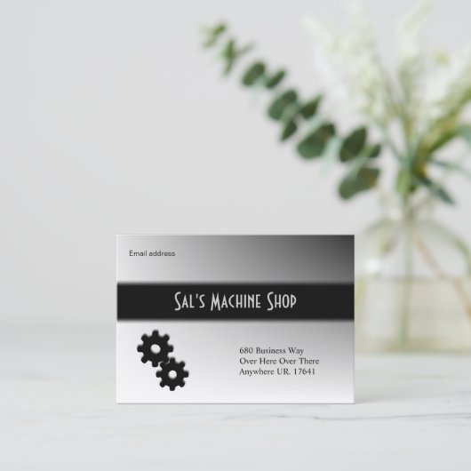 整備士/機械名刺 名刺 (スタンド正面)