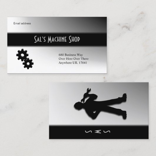 整備士/機械名刺 名刺 (正面/裏面)