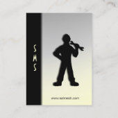 整備士/機械金ゴールド名刺 名刺 (裏面)