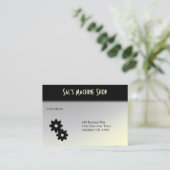 整備士/機械金ゴールド名刺 名刺 (スタンド正面)