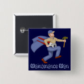 整備士 缶バッジ (正面&裏面)