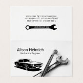 整備士 |自動クラシック | Garage Shop 名刺 (外部フラット)