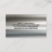 整備士 | 自動修理車 | レンチ | メタリック 名刺 (裏面)