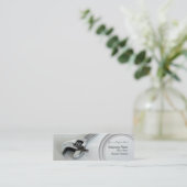 整備士・配管工・整備等業務用カード スキニー名刺 (スタンド正面)