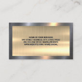 整備士 |金ゴールドメタル縁ど |ツールサービス 名刺 (裏面)