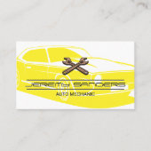 整備士 | Muscle Car |レンチ 名刺 (正面)