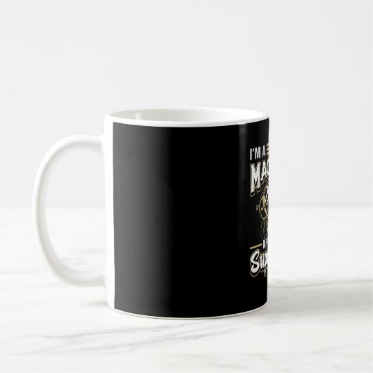 整備士CNC機械機械超動力ギフト コーヒーマグカップ (左)