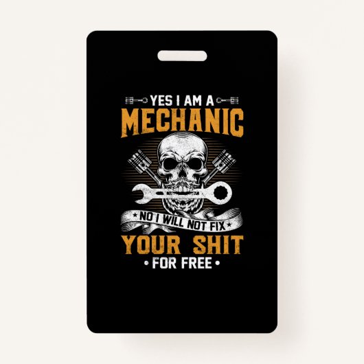 整備士Yesアイアムア整備士 バッジ (正面)