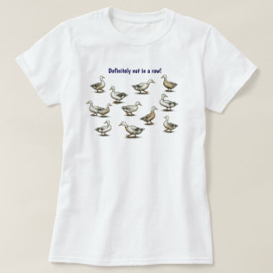 整列したアヒル Tシャツ