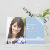 整列した1枚の写真を使った卒業おめでとうのご案内 招待状 (スタンド正面)