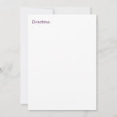 整列のベビーシャワーの招待状 招待状 (裏面)