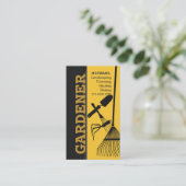 整列の造園の芝生の園芸芝生の心配 名刺 (スタンド正面)