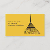 整列の造園の芝生の園芸芝生の心配 名刺 (裏面)