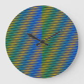 整列エネルギー | 抽象芸術ラインの壁時計 ラージ壁時計 (正面)