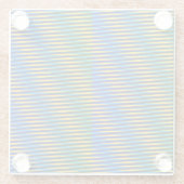 整列エネルギー | 抽象芸術ラインガラスコースター ガラスコースター (裏面)