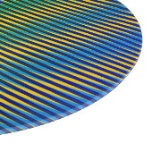 整列エネルギー | 抽象芸術ライン装飾ガラス カッティングボード (角)