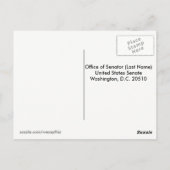 「整合性の正常化」 -書上院議員 ポストカード (裏面)