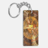整合性抽象芸術アート キーホルダー (正面左)