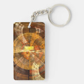 整合性抽象芸術アート キーホルダー (裏面)