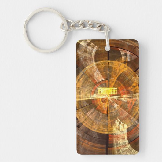 整合性抽象芸術アート キーホルダー (正面)