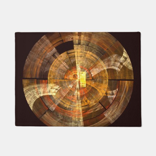 整合性抽象芸術アート ドアマット (正面)