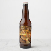 整合性抽象芸術アート ビールラベル (正面)