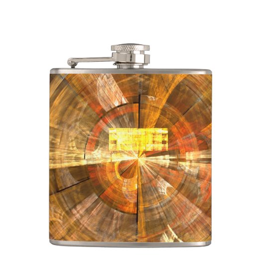 整合性抽象芸術アート フラスク (正面)