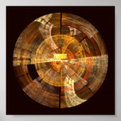 整合性抽象芸術アート ポスター (正面)